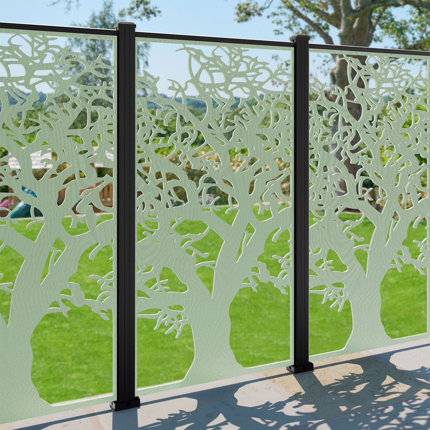 Sherwood Decorative Fence - 90x180cm - with our aluminium posts
