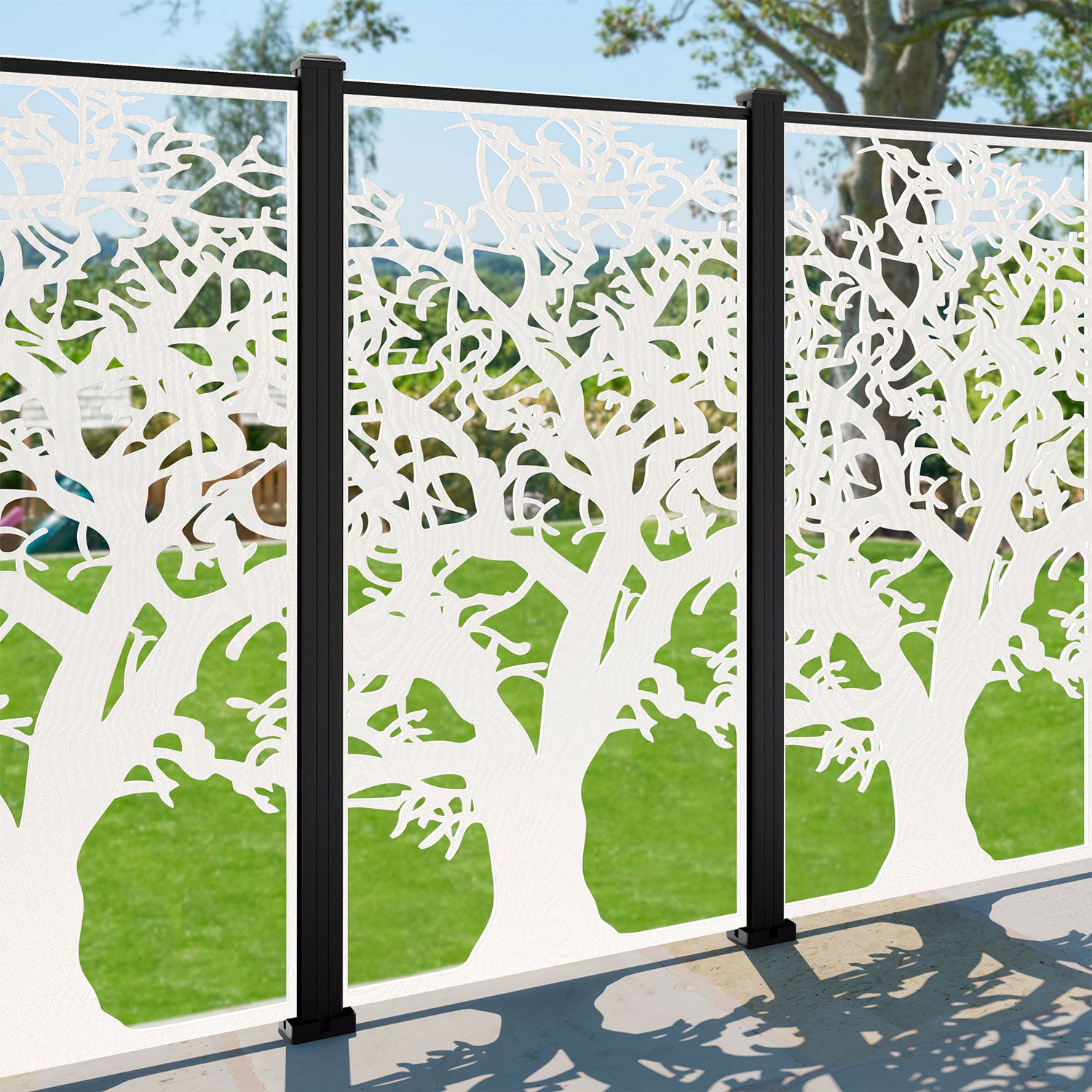 Sherwood Decorative Fence - 90x180cm - with our aluminium posts