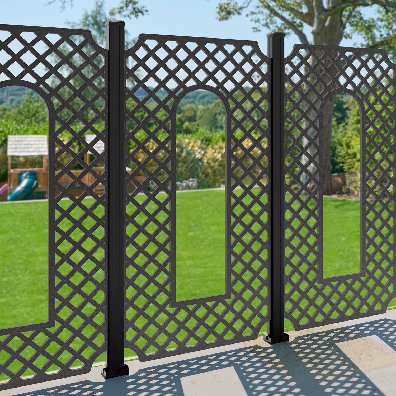 Tetbury Decorative Fence - 90x180cm - with our composite posts