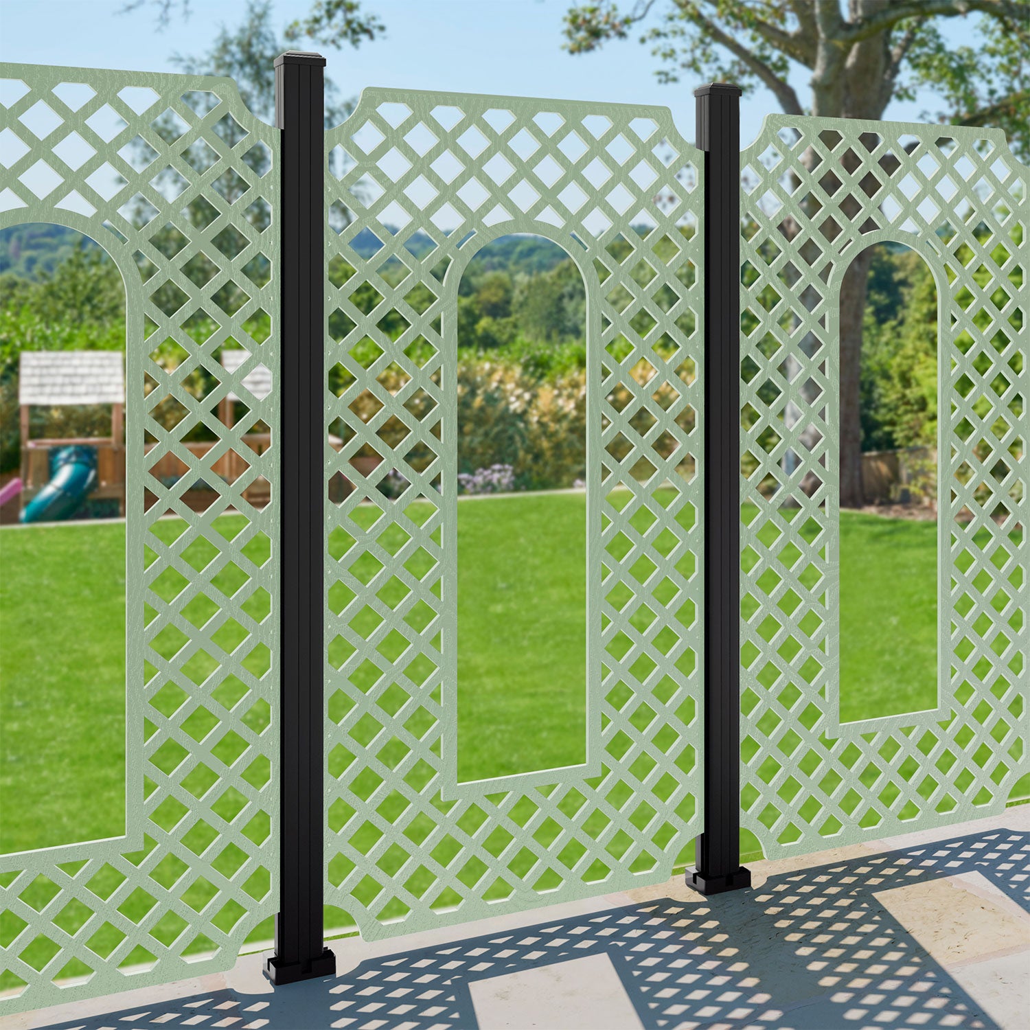 Tetbury Decorative Fence - 90x180cm - with our composite posts