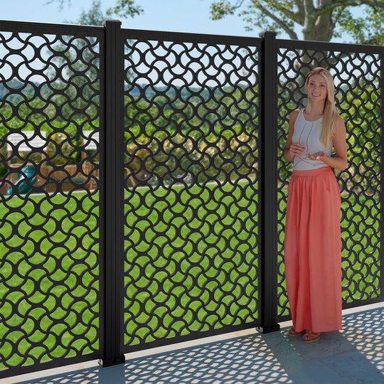 Vida Decorative Fence - 90x180cm - with our composite posts