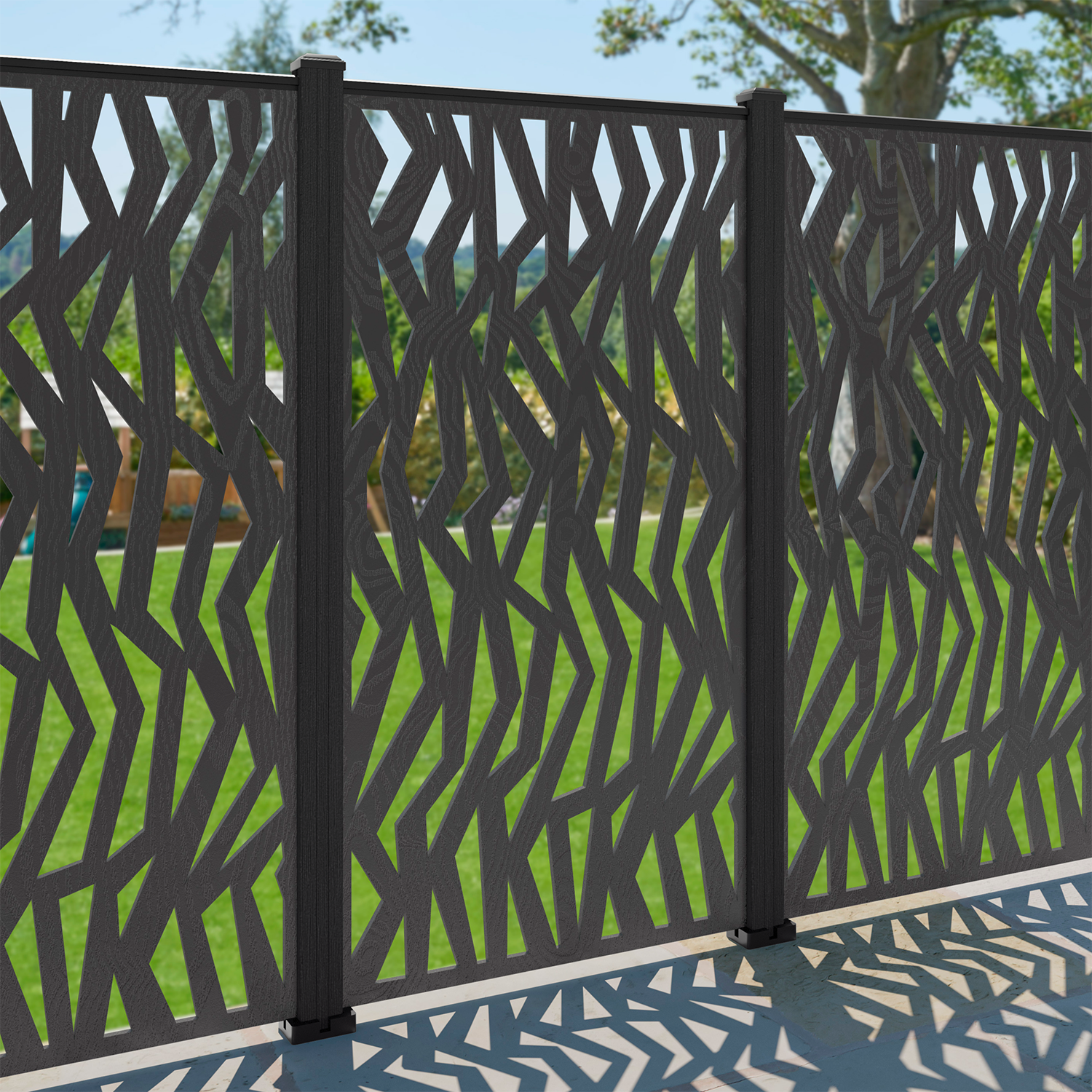 Zenith Decorative Fence - 90x180cm - with our composite posts