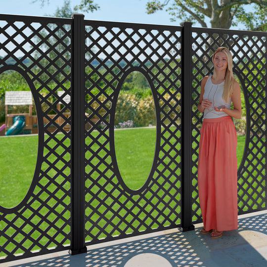 Amersham Decorative Fence - 90x180cm - with our composite posts