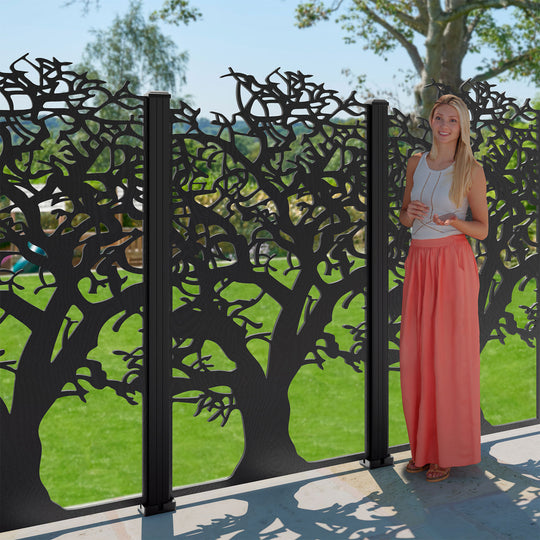 Sherwood Decorative Fence - 90x180cm - with our composite posts