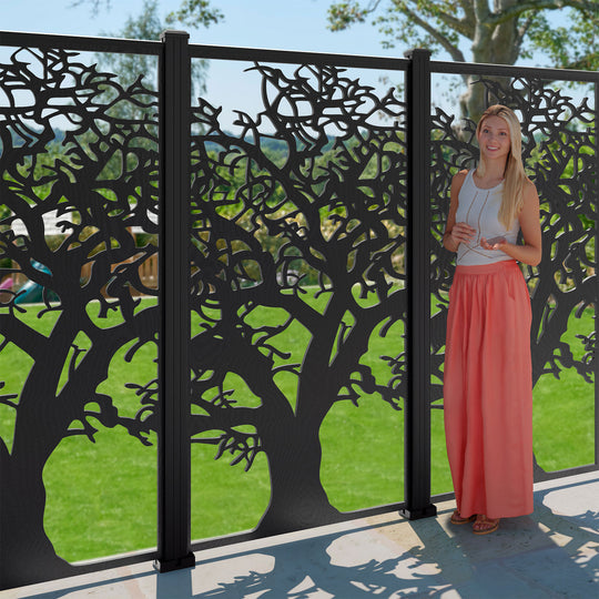 Sherwood Decorative Fence - 90x180cm - with our aluminium posts