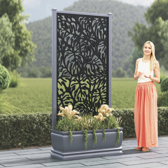 Abbey - Large Planter - Botanic Screen