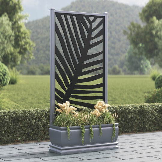 Abbey - Large Planter - Palm Screen
