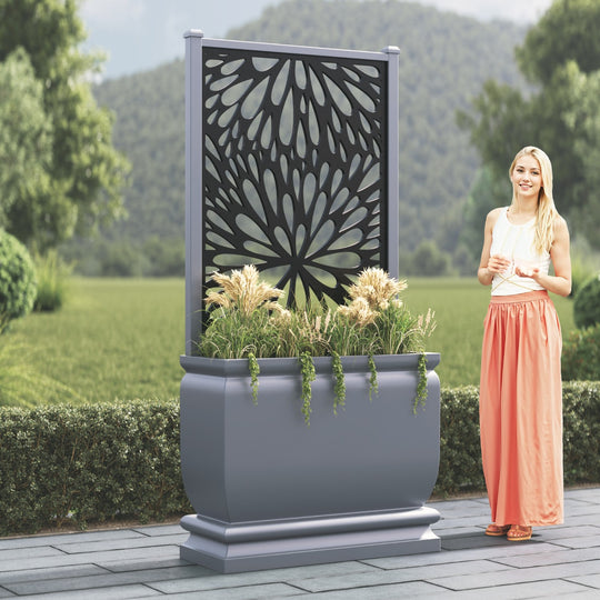 Abbey - Large Tall Planter - Blossom Screen
