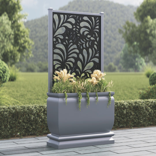 Abbey - Large Tall Planter - Petal Screen