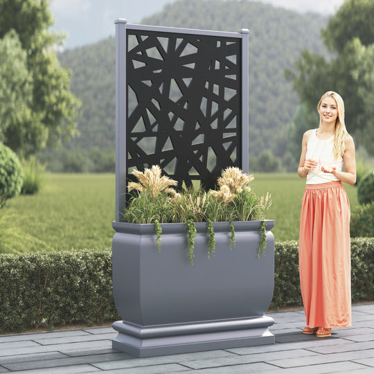 Abbey - Large Tall Planter - Prism Screen