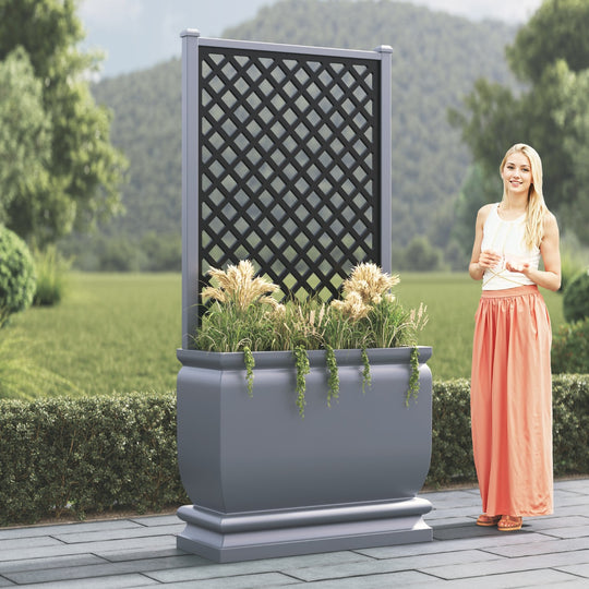 Abbey - Large Tall Planter - Hive Screen