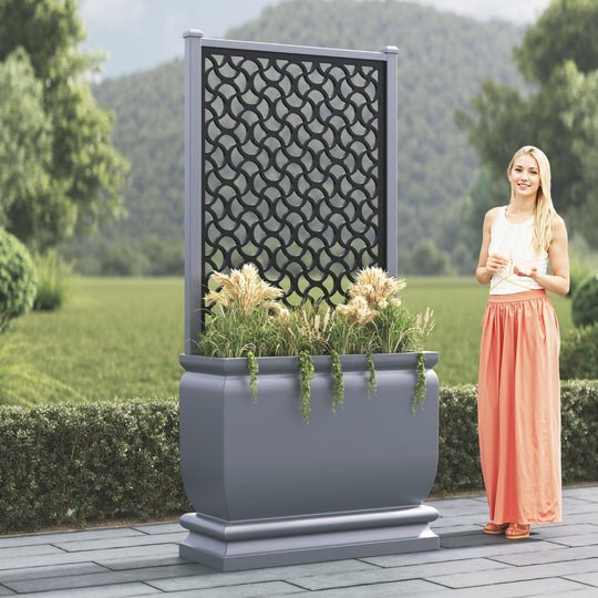 Abbey - Large Tall Planter - Vida Screen