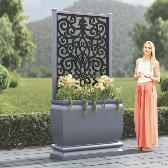 Abbey - Large Tall Planter - Windsor Screen
