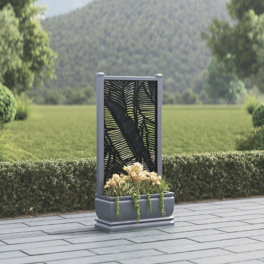 Abbey - Medium Planter - Feather Screen