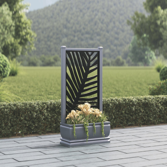 Abbey - Medium Planter - Palm Screen