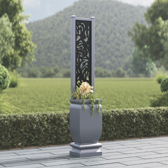 Abbey - Small Tall Planter - Botanic Screen