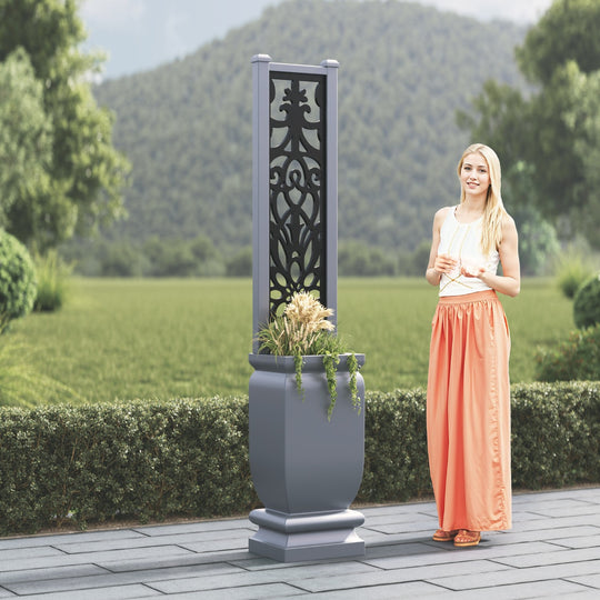 Abbey - Small Tall Planter - Windsor Screen
