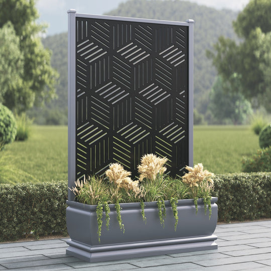 Abbey - Extra Large High Planter - Cubed Screen