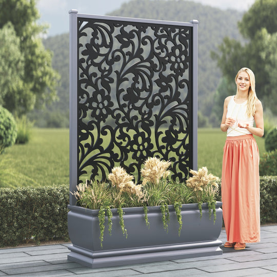 Abbey - Extra Large High Planter - Eden Screen