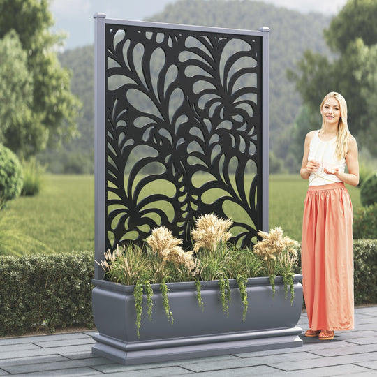 Abbey - Extra Large High Planter - Petal Screen
