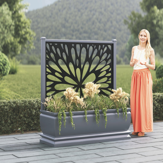 Abbey - Extra Large Low Planter - Blossom Screen