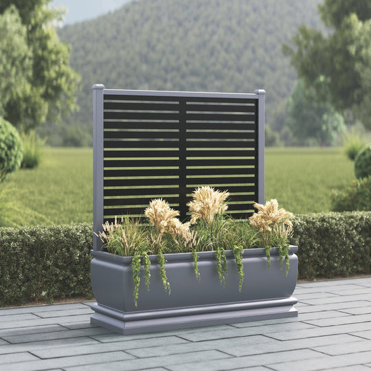 Abbey - Extra Large Low Planter - Aspen Screen