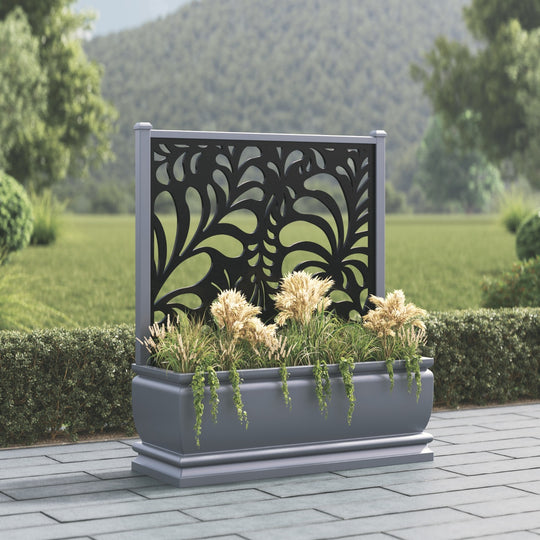 Abbey - Extra Large Low Planter - Petal Screen