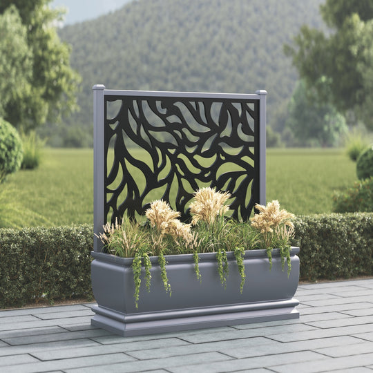 Abbey - Extra Large Low Planter - Plume Screen