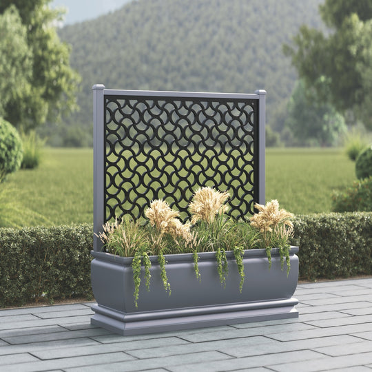 Abbey - Extra Large Low Planter - Vida Screen