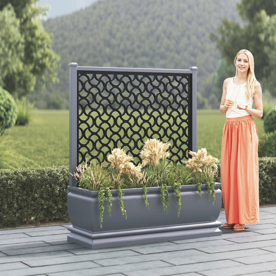 Abbey - Extra Large Low Planter - Vida Screen