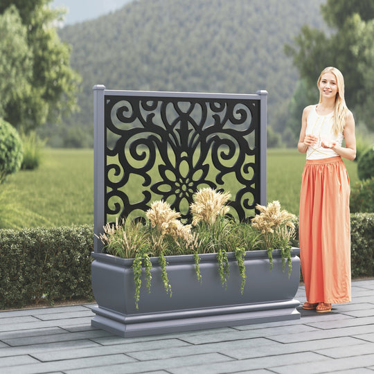 Abbey - Extra Large Low Planter - Windsor Screen