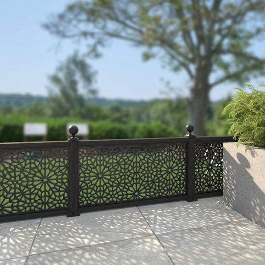 Alnara Decorative Fence - 120x60cm - with our composite posts