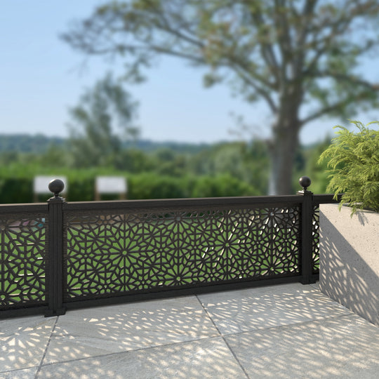 Alnara Decorative Fence - 180x60cm - with our composite posts