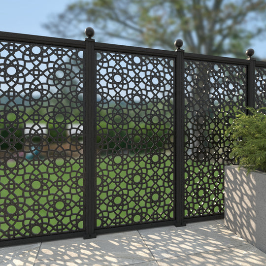 Ambar Decorative Fence - 90x180cm - with our composite posts