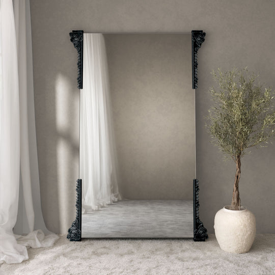 Albert Partial Frame Rectangular Full-Length Leaner Mirror