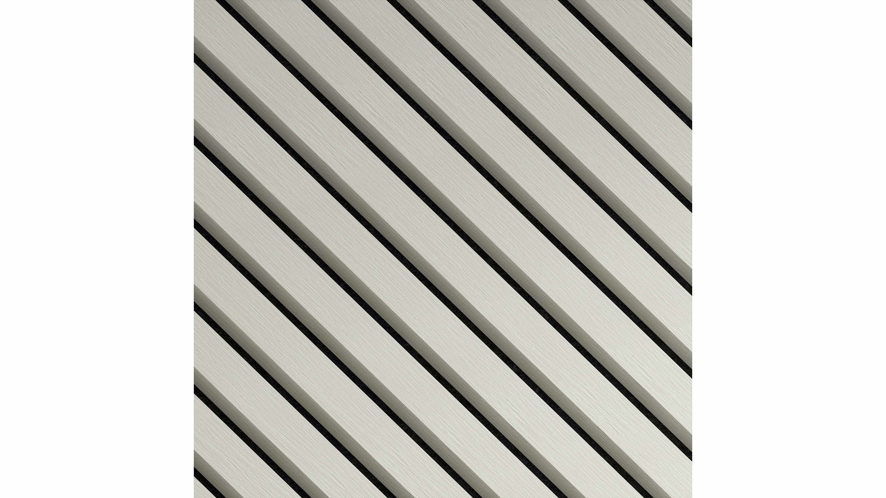 InsuSlat™ Angled Wall Panel - Linen - H60cm x W60cm (Pack of 4) = H240cm x W60cm