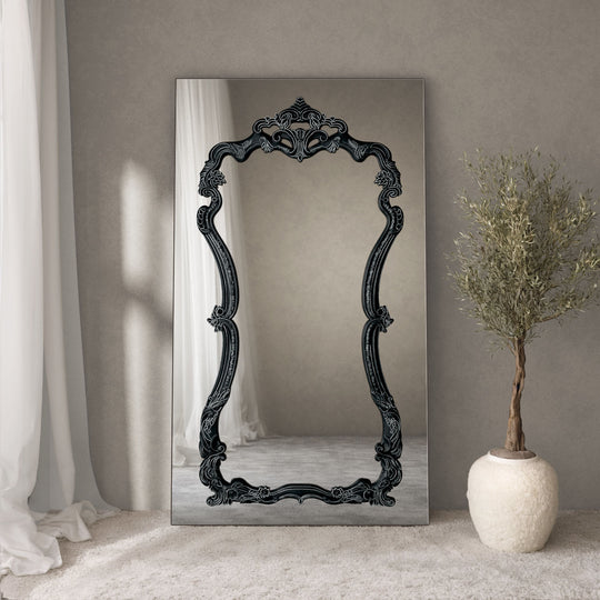 Artisan Frame Within Rectangular Full-Length Leaner Mirror