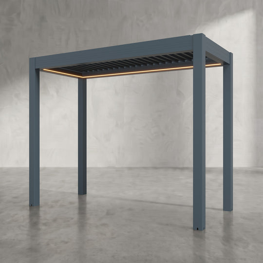 Anthracite 3m x 1.4m Aluminium Pergola