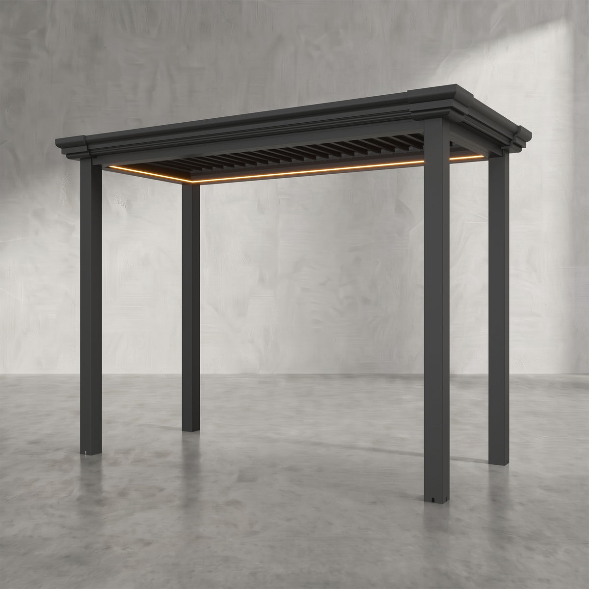 Black - Traditional Coving Pergola