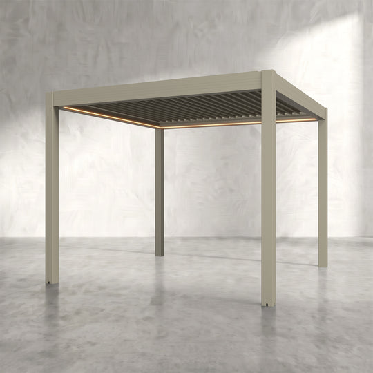 Latte 3m x 3m Aluminium Pergola