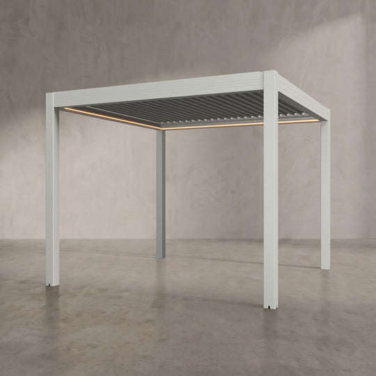Light Stone 3m x 3m Aluminium Pergola