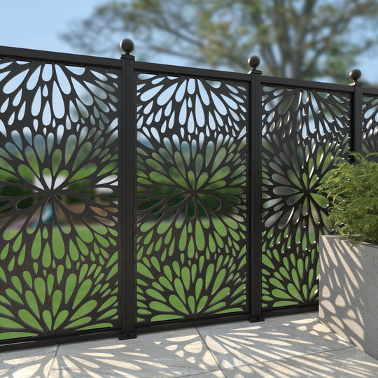 Blossom Decorative Fence - 90x180cm - with our aluminium posts