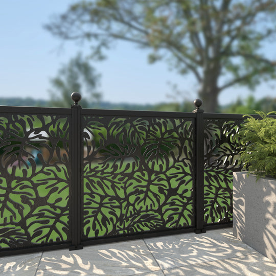 Botanic Decorative Fence - 120x120cm - with our aluminium posts