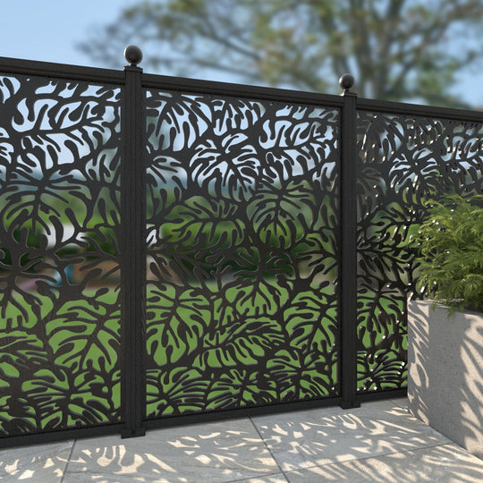 Botanic Decorative Fence - 120x180cm - with our composite posts