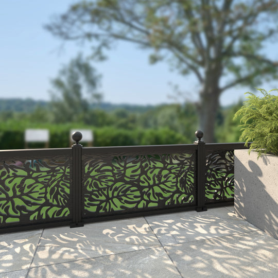 Botanic Decorative Fence - 120x60cm - with our aluminium posts