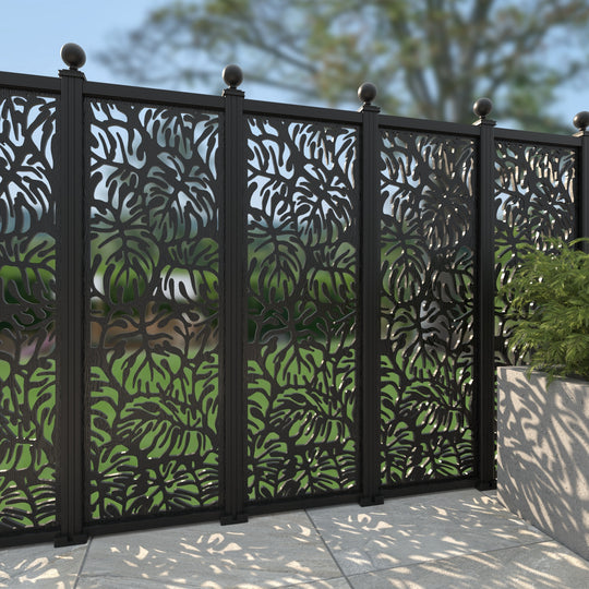 Botanic Decorative Fence - 60x180cm - with our aluminium posts