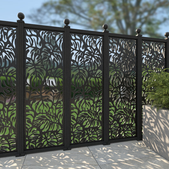Botanic Decorative Fence - 60x180cm - with our composite posts