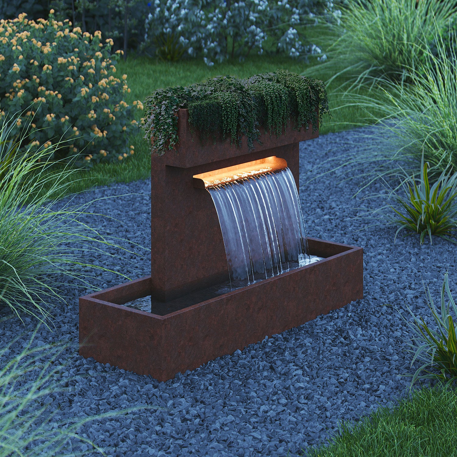 Tetbury Corten Steel Water Feature