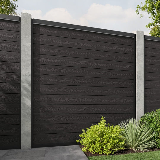 Classic Fence Panel - Dark Oak - for existing concrete posts