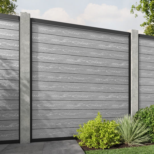 Classic Fence Panel - Light Grey - for existing concrete posts